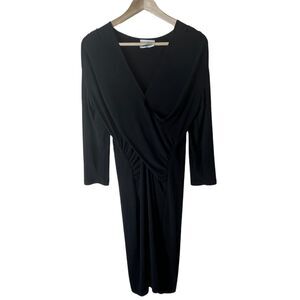 Elegant Black Wrap Dress